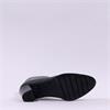 Wonders Vflex High Block Heel V Cut Boot - Black Leather
